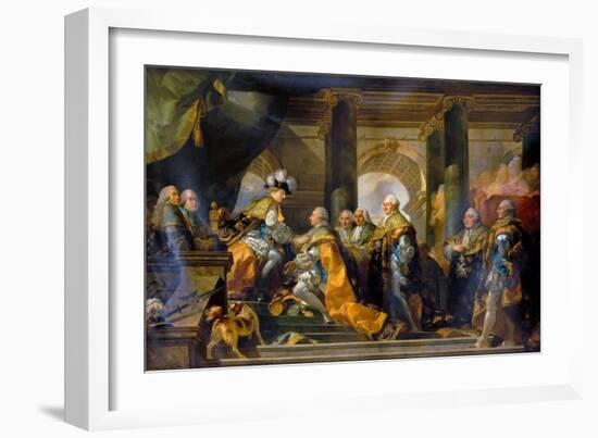 Louis XVI Received at Reims the Homage of the Knights of the Holy Spirit, 13 June 1775-Gabriel François Doyen-Framed Giclee Print