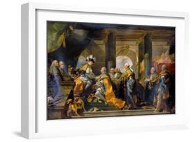 Louis XVI Received at Reims the Homage of the Knights of the Holy Spirit, 13 June 1775-Gabriel François Doyen-Framed Giclee Print