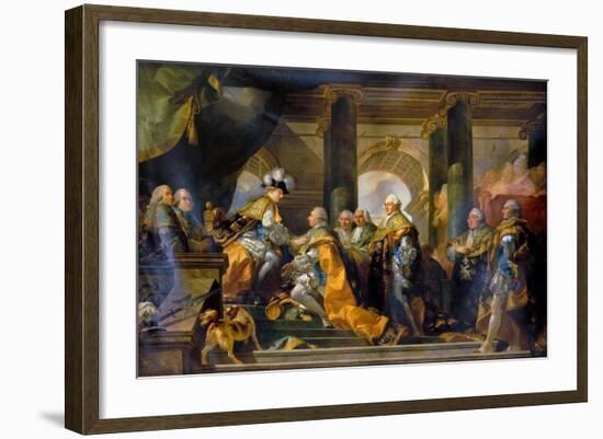 Louis XVI Received at Reims the Homage of the Knights of the Holy Spirit, 13 June 1775-Gabriel François Doyen-Framed Giclee Print