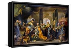 Louis XVI Received at Reims the Homage of the Knights of the Holy Spirit, 13 June 1775-Gabriel François Doyen-Framed Stretched Canvas