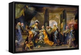 Louis XVI Received at Reims the Homage of the Knights of the Holy Spirit, 13 June 1775-Gabriel François Doyen-Framed Stretched Canvas