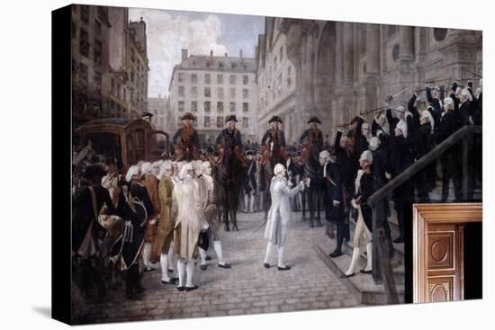 Louis XVI Received by the New Mayor of Paris, July 17 1789, (19Th/Early 20th Centur)-Jean-Paul Laurens-Stretched Canvas