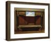 Louis XVI Style Console with Lemon Wood and Amaranth Veneer Finish-null-Framed Giclee Print