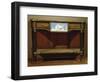 Louis XVI Style Console with Lemon Wood and Amaranth Veneer Finish-null-Framed Giclee Print