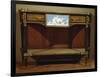 Louis XVI Style Console with Lemon Wood and Amaranth Veneer Finish-null-Framed Giclee Print
