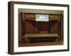 Louis XVI Style Console with Lemon Wood and Amaranth Veneer Finish-null-Framed Giclee Print