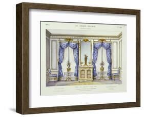 Louis XVI Style Interior Showing Furniture from a French Periodical, 1950S-null-Framed Giclee Print