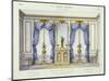 Louis XVI Style Interior Showing Furniture from a French Periodical, 1950S-null-Mounted Giclee Print