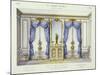 Louis XVI Style Interior Showing Furniture from a French Periodical, 1950S-null-Mounted Giclee Print