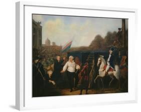 Louis XVI taken to the Place of Execution January 21, 1793-Charles Benazech-Framed Giclee Print