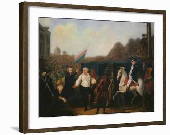 Louis XVI taken to the Place of Execution January 21, 1793-Charles Benazech-Framed Giclee Print