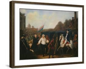 Louis XVI taken to the Place of Execution January 21, 1793-Charles Benazech-Framed Giclee Print