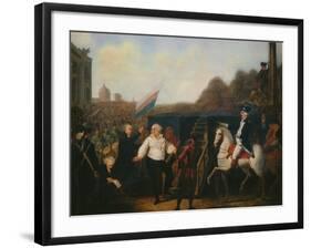 Louis XVI taken to the Place of Execution January 21, 1793-Charles Benazech-Framed Giclee Print