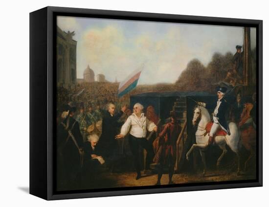 Louis XVI taken to the Place of Execution January 21, 1793-Charles Benazech-Framed Stretched Canvas