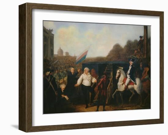 Louis XVI taken to the Place of Execution January 21, 1793-Charles Benazech-Framed Giclee Print