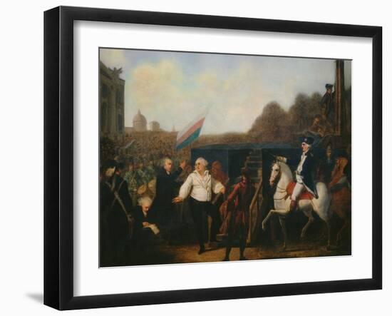 Louis XVI taken to the Place of Execution January 21, 1793-Charles Benazech-Framed Giclee Print