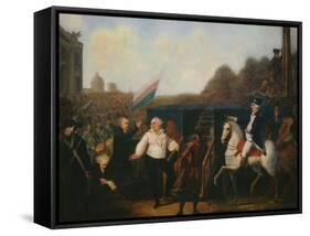 Louis XVI taken to the Place of Execution January 21, 1793-Charles Benazech-Framed Stretched Canvas