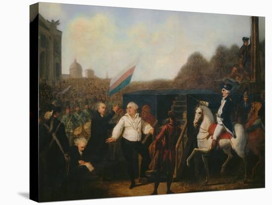 Louis XVI taken to the Place of Execution January 21, 1793-Charles Benazech-Stretched Canvas