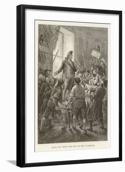 Louis XVI with the Mob in the Tuileries-null-Framed Giclee Print