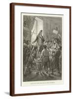 Louis XVI with the Mob in the Tuileries-null-Framed Giclee Print
