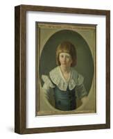 Louis XVII (1785-95) Aged 8, at the Temple, 1793-Joseph Marie Vien-Framed Giclee Print