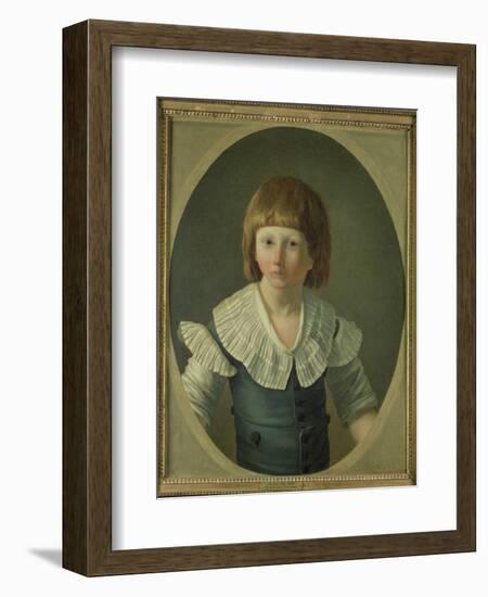 Louis XVII (1785-95) Aged 8, at the Temple, 1793-Joseph Marie Vien-Framed Giclee Print