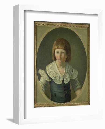 Louis XVII (1785-95) Aged 8, at the Temple, 1793-Joseph Marie Vien-Framed Giclee Print