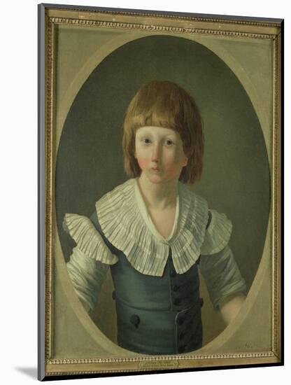 Louis XVII (1785-95) Aged 8, at the Temple, 1793-Joseph Marie Vien-Mounted Giclee Print