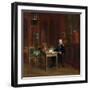 Louis XVIII (1755-182) in His Study at the Tuileries-François Pascal Simon Gérard-Framed Giclee Print