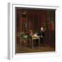 Louis XVIII (1755-182) in His Study at the Tuileries-François Pascal Simon Gérard-Framed Giclee Print