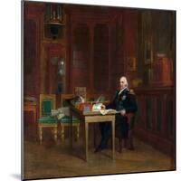 Louis XVIII (1755-182) in His Study at the Tuileries-François Pascal Simon Gérard-Mounted Giclee Print