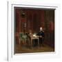 Louis XVIII (1755-182) in His Study at the Tuileries-François Pascal Simon Gérard-Framed Giclee Print