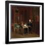 Louis XVIII (1755-182) in His Study at the Tuileries-François Pascal Simon Gérard-Framed Giclee Print