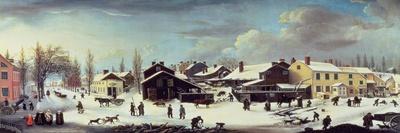 Winter Scene in Brooklyn, C.1817-Louisa Ann Coleman-Stretched Canvas