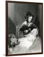 Louisa, Duchess Abercorn-Edwin Henry Landseer-Framed Art Print