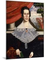 Louisa Galland Cook Moore, 1838-Erastus Salisbury Field-Mounted Giclee Print