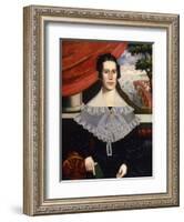 Louisa Galland Cook Moore, 1838-Erastus Salisbury Field-Framed Giclee Print