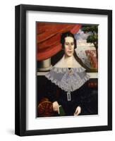 Louisa Galland Cook Moore, 1838-Erastus Salisbury Field-Framed Giclee Print