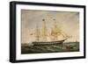 Louisa Hove To waiting for a Pilot off Whitby, 1872-John Scott-Framed Giclee Print