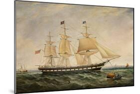 Louisa Hove To waiting for a Pilot off Whitby, 1872-John Scott-Mounted Giclee Print