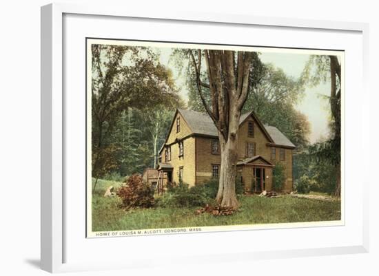 Louisa May Alcott Home, Concord-null-Framed Art Print