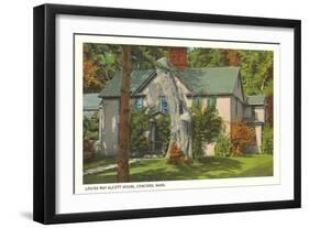 Louisa May Alcott House, Concord, Mass.-null-Framed Art Print