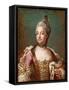 Louisa Ulrika of Prussia (1720-178)-Jakob Björk-Framed Stretched Canvas