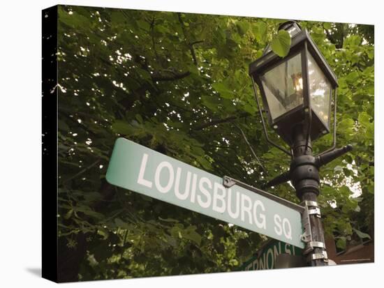 Louisburg Square, Beacon Hill, Boston, Massachusetts, USA-Amanda Hall-Stretched Canvas