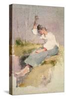 Louise, a Breton Girl-Elizabeth Adela Stanhope Forbes-Stretched Canvas