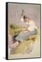 Louise, a Breton Girl-Elizabeth Adela Stanhope Forbes-Framed Stretched Canvas