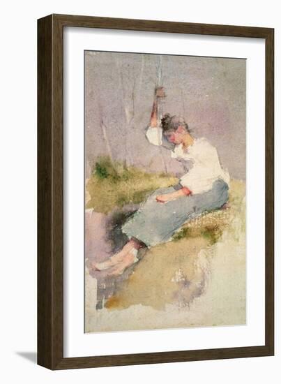 Louise, a Breton Girl-Elizabeth Adela Stanhope Forbes-Framed Giclee Print