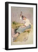 Louise, a Breton Girl-Elizabeth Adela Stanhope Forbes-Framed Giclee Print