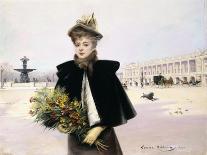 Une élégante, place de la Concorde, vers 1894-Louise Abbema-Giclee Print