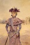Sarah Bernhardt (1844-1923) 1875-Louise Abbema-Stretched Canvas